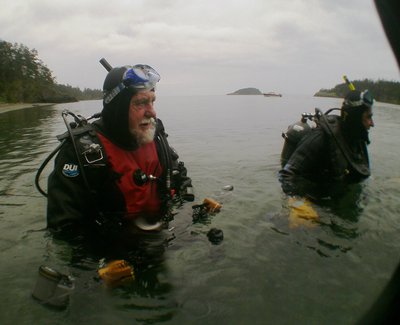 Jan and his Friend Jack - true Deception Pass Diving Experts. btw. Jack has been frequently diving the Pass on the weekdays for last 30 years!